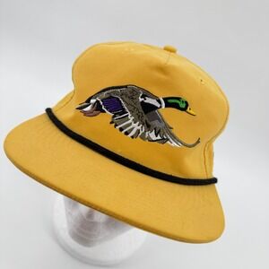 Duck Camp Yellow Mallard Duck Embroidered Baseball Cap Outdoor Goods